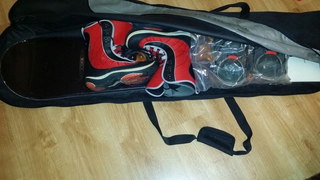 Nidecker deska 163 wiązania buty 28cm pokrowiec