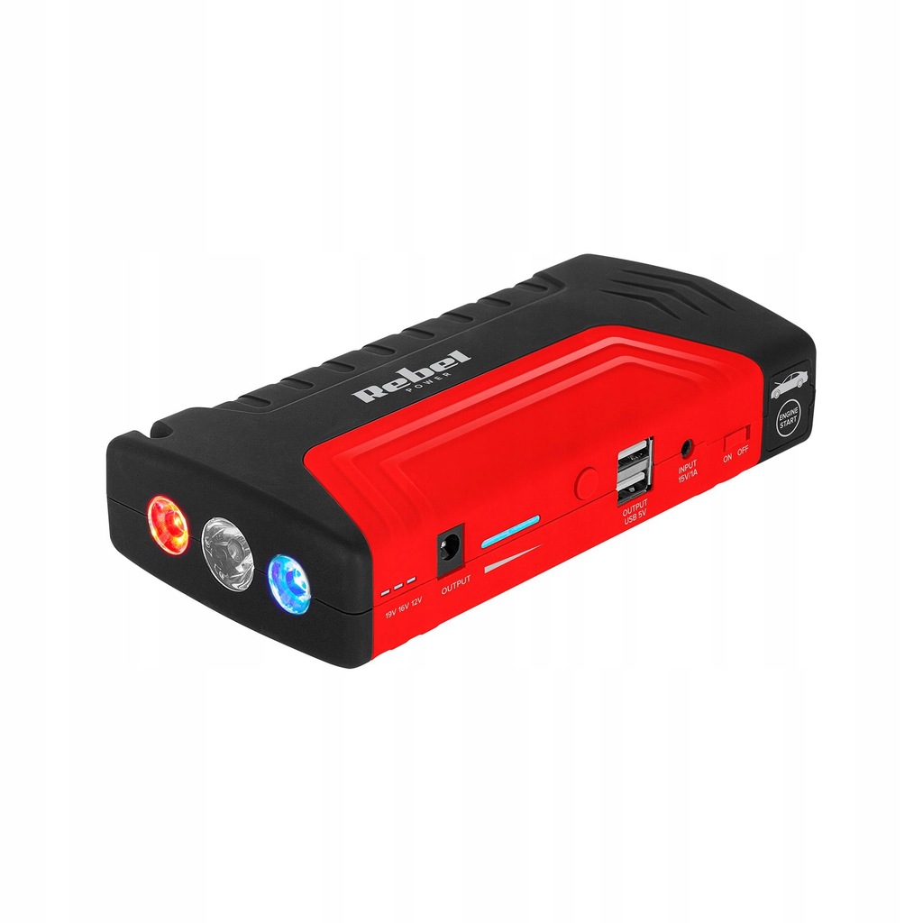 Jump starter - power bank z przewodami rozruchowym