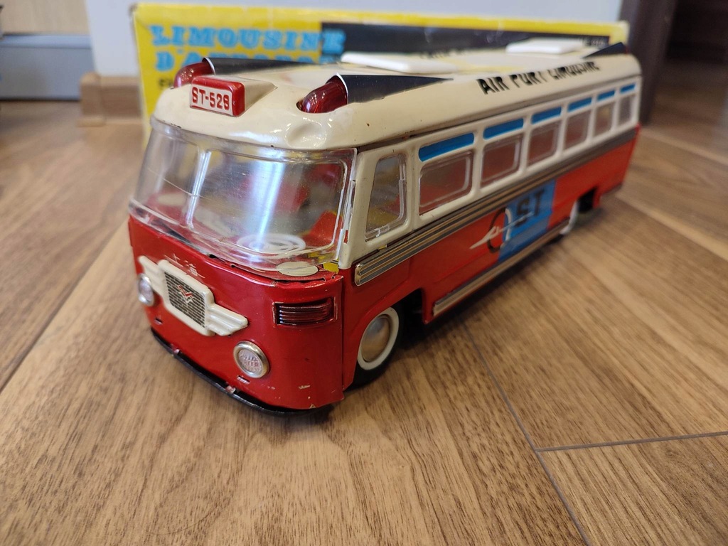 Stara Zabawka Blaszana Prl autobus