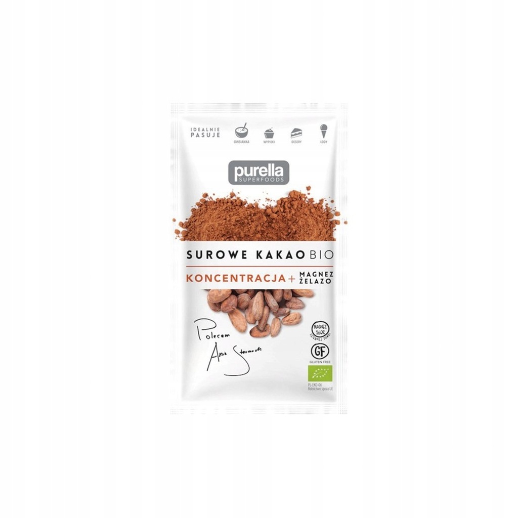 Surowe kakao BIO Koncentracja Magnez + Żelazo