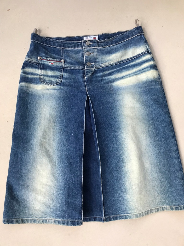 Tommy Hilfiger spódnica jeansowa plisowana 38 M