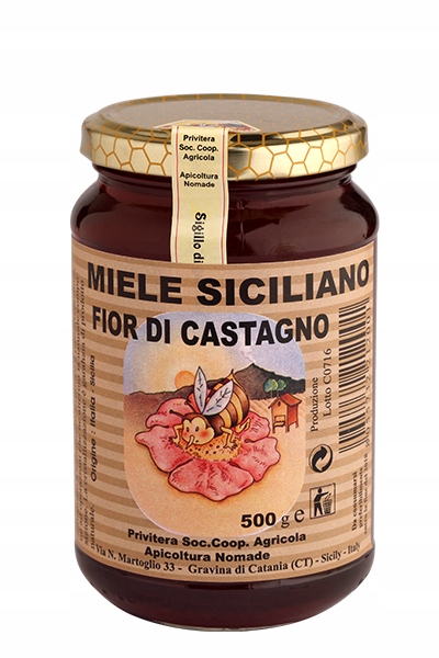 Włoski miód z kwiatów kasztanowca 500g Sycylia