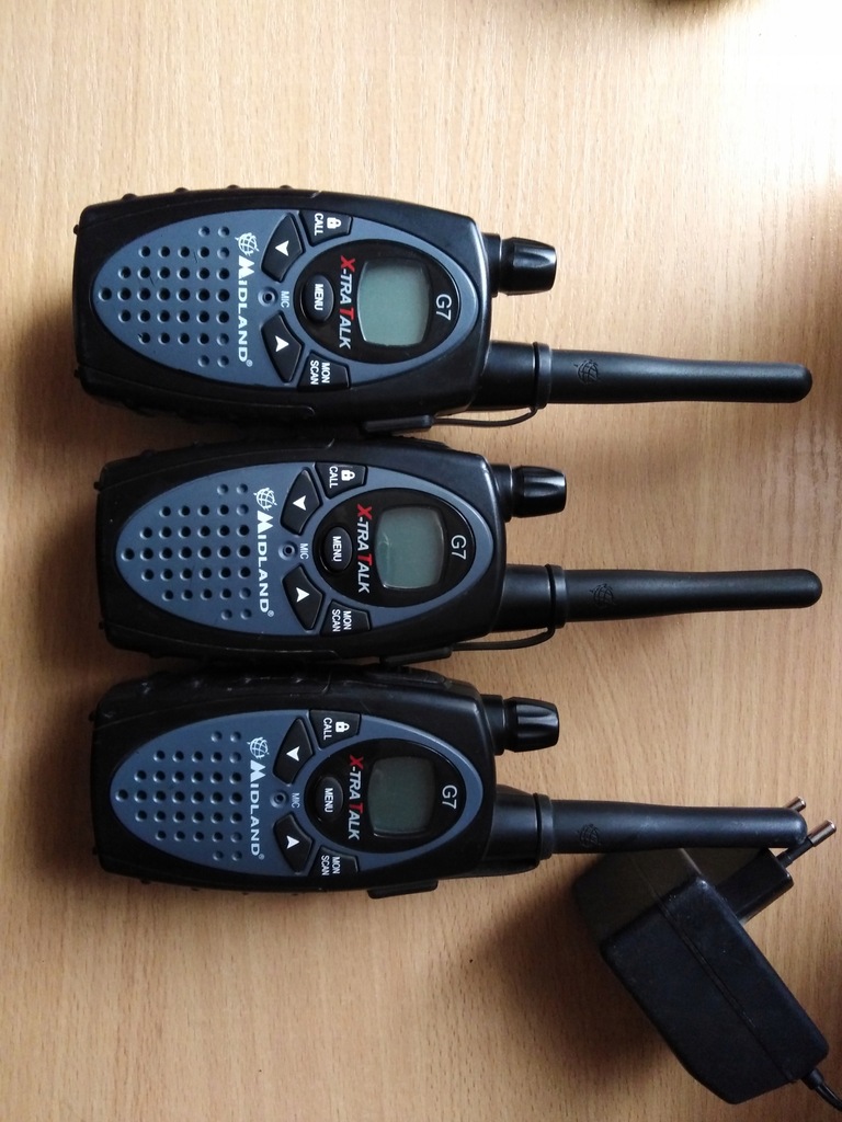 Krotkofalowka walkie talkie Midland g7 xt 3szt lad