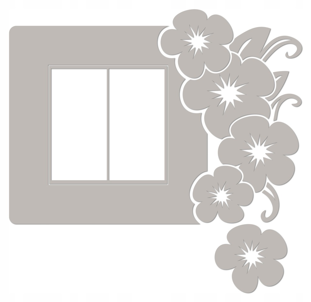 Naklejka welurowa na ścianę dekoracja włącznika NW