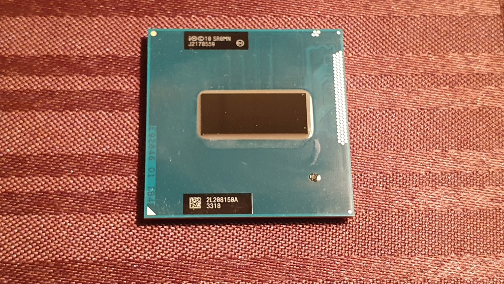Procesor Intel i7-3610QM 2,3 GHz 4rdzenie 8wątków