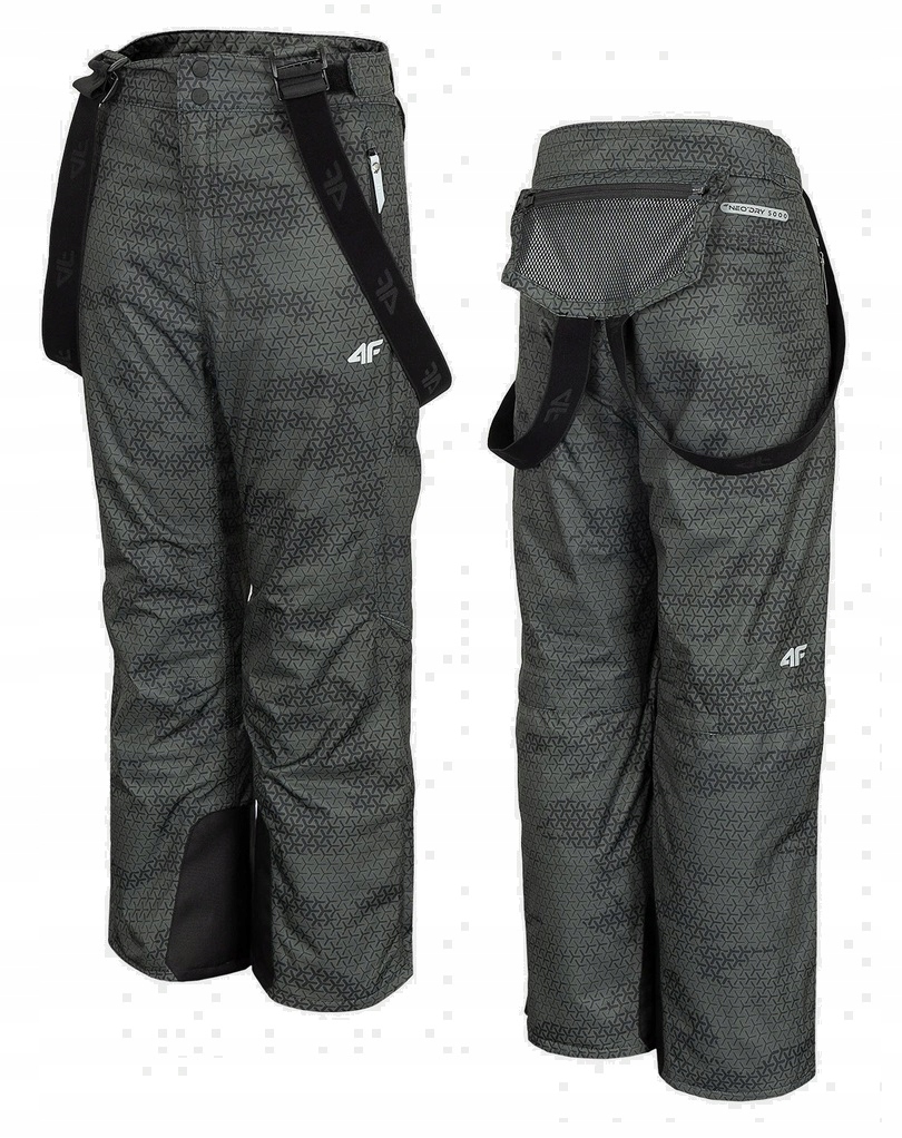 4F Spodnie narciarskie CHŁOPIĘCE JSPMN002 MORO 128