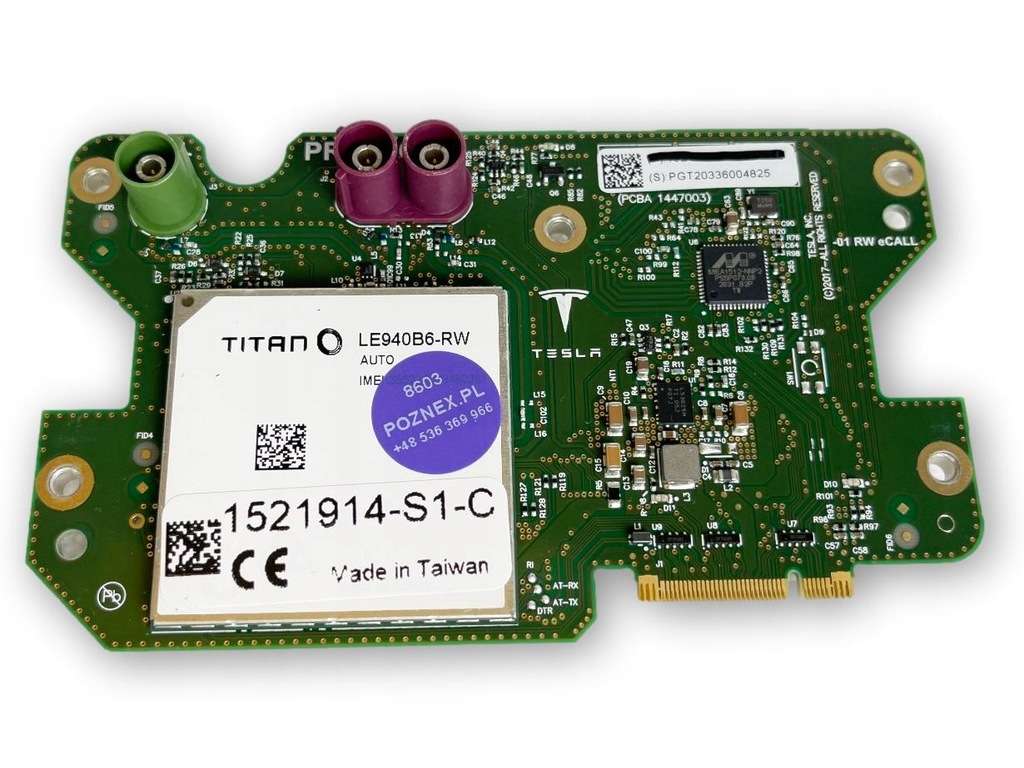 TESLA MODEL S 3 X MODEM EU MODUŁ LTE INTEL EUROPA 11183934633
