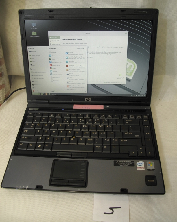 /4/ Laptop 14.1" HP Compaq 6910p Linux