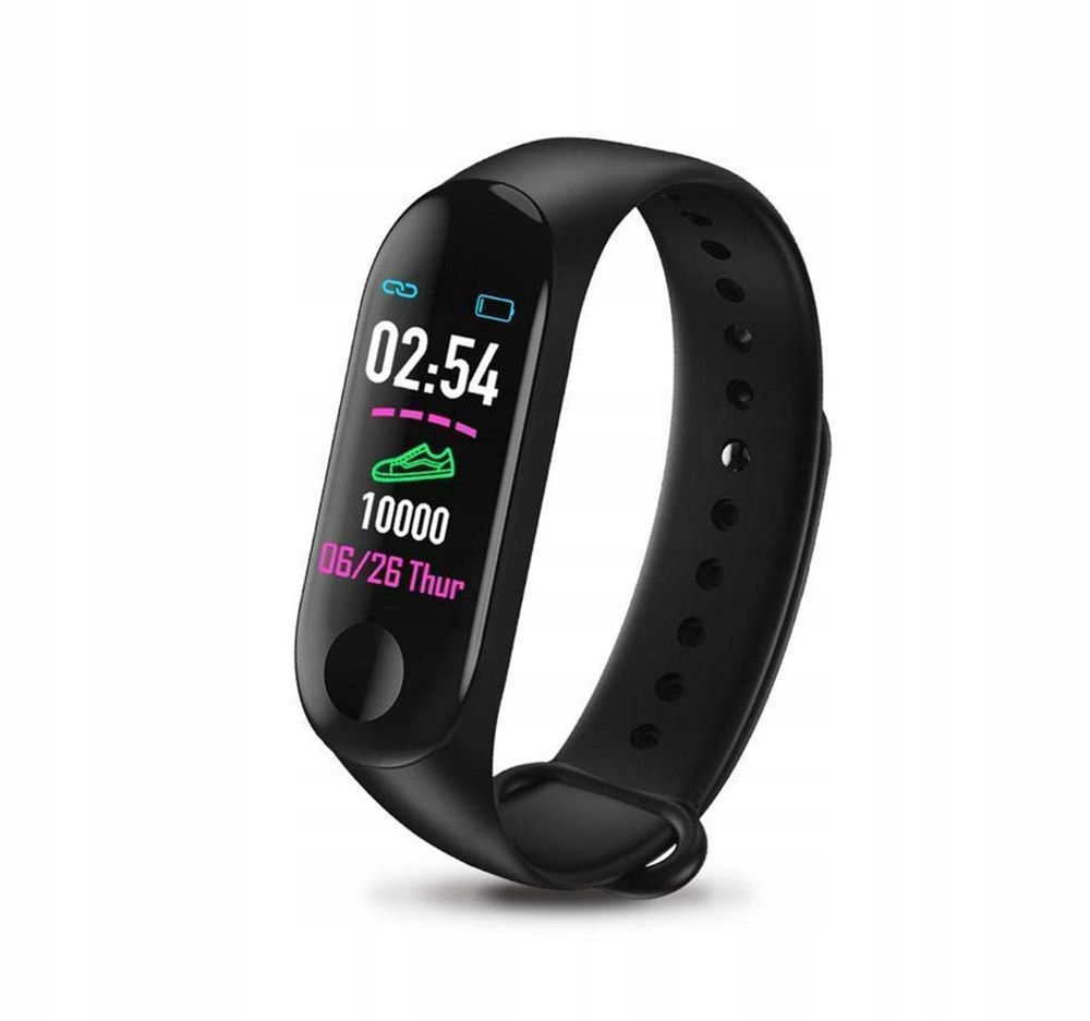 SMARTBAND M3 SMARTWATCH OPASKA SPORTOWA PULSOMETR - 8390409885 - oficjalne archiwum Allegro