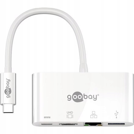Goobay USB-C Multiport Adapter (HDMI + Ethernet, P