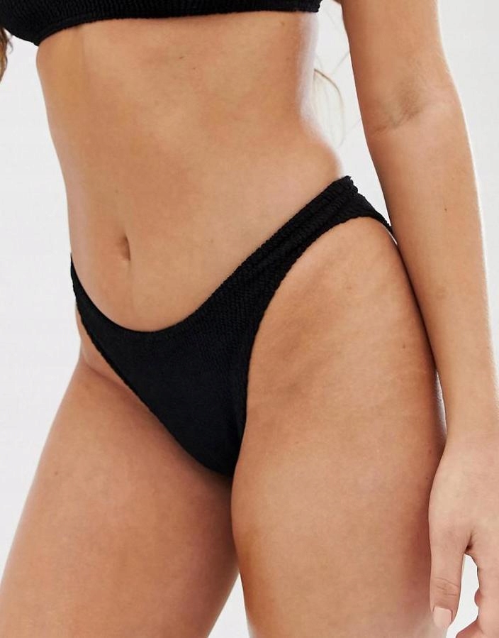 ASOS__XDN CZARNE KLASYCZNE MAJTKI Z BIKINI FIGI__