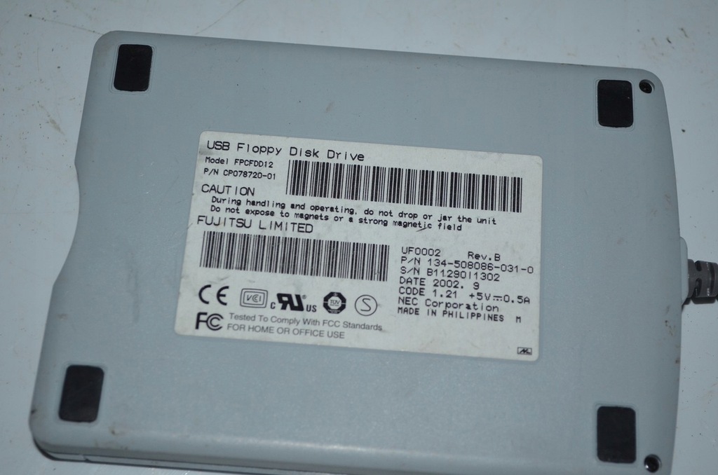 FUJITSU FPCFDD12 USB FLOPPY DISK 7471048802 oficjalne archiwum Allegro