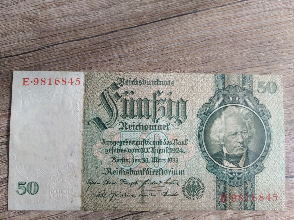 Banknot 50 Marek 1933