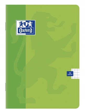 Zeszyt w kratkę A5 Oxford 32 kartek zielony