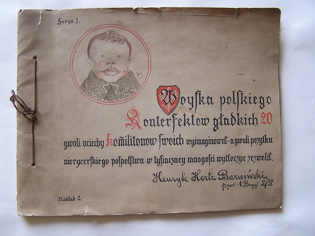 Legiony! Hertz Barwiński karykatury oficerów, 1917