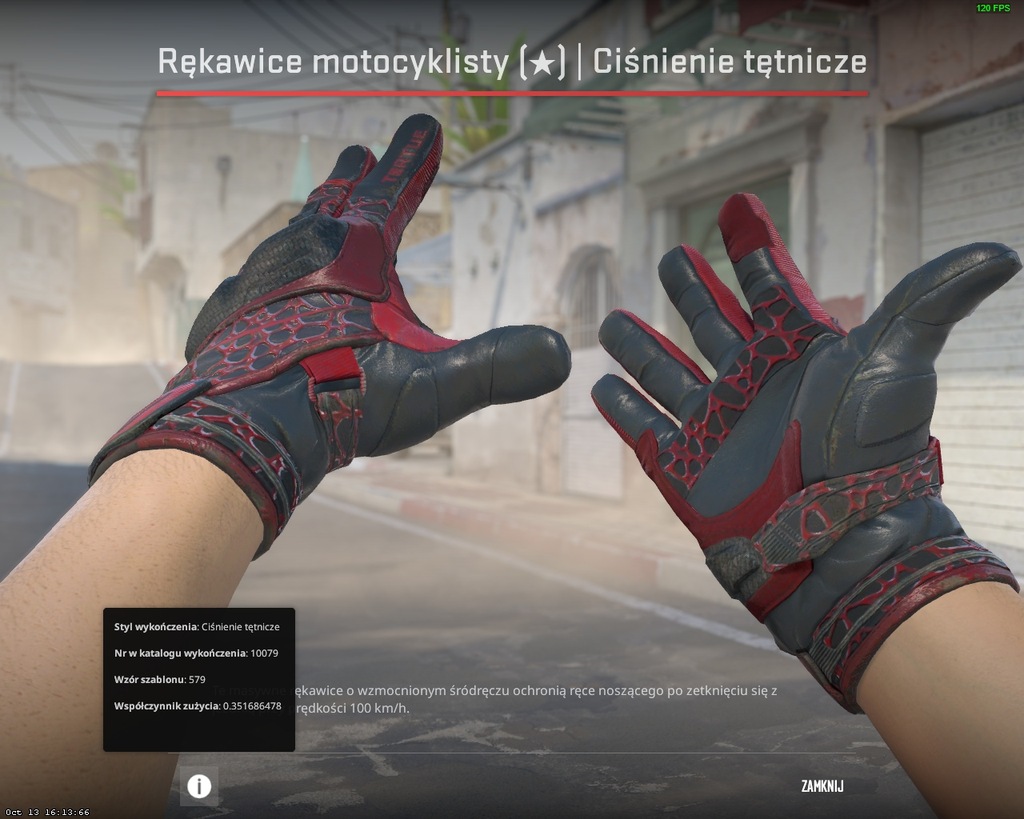 Rękawice motocyklisty Ciśnienie tętnicze CS2 CS GO