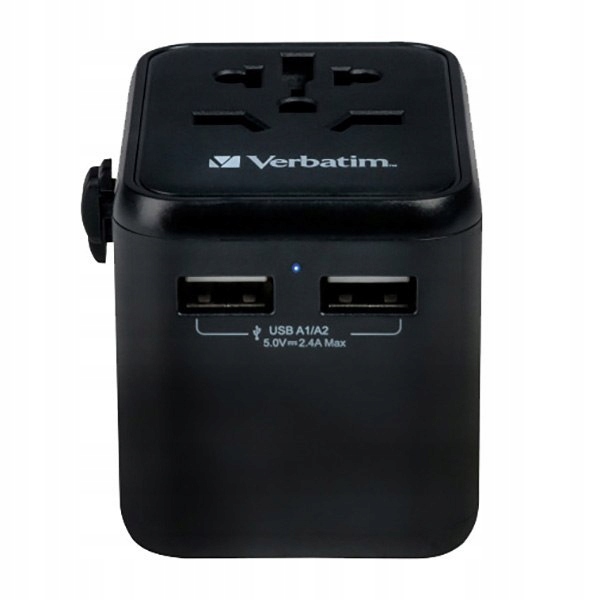 Adapter podróżny World-to-World Verbatim UTA-01 Verbatim, USB-A, czarny