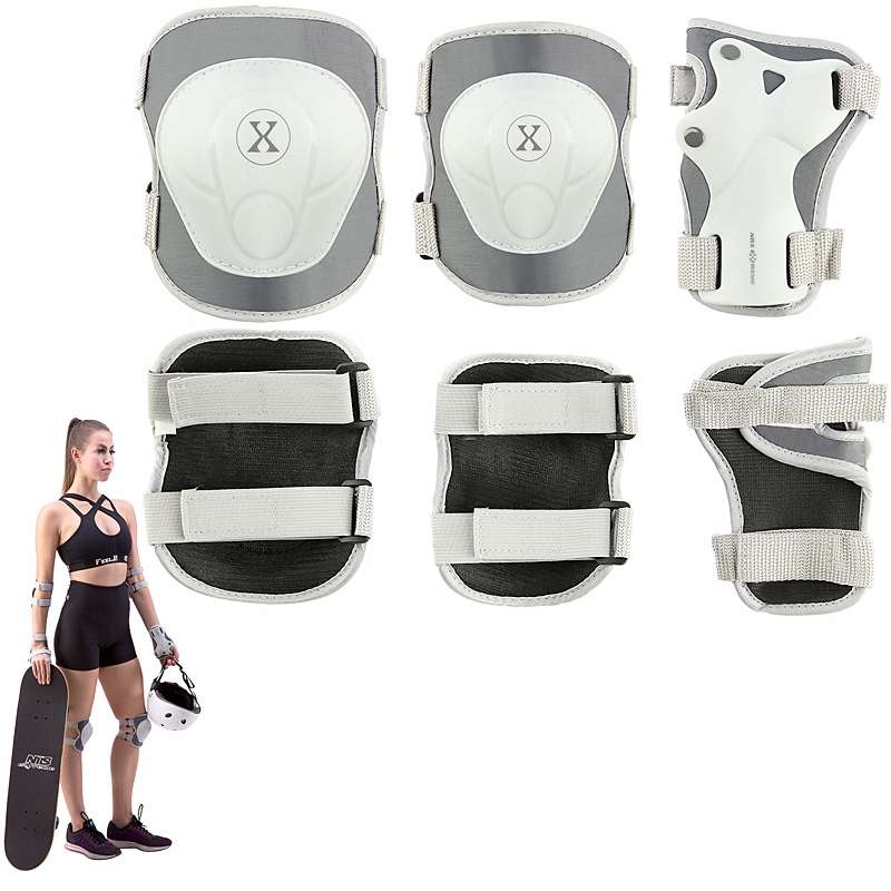 NILS Zestaw 6 szt. Ochraniaczy Dla Dzieci Na Rolki Rower Hulajnogę S