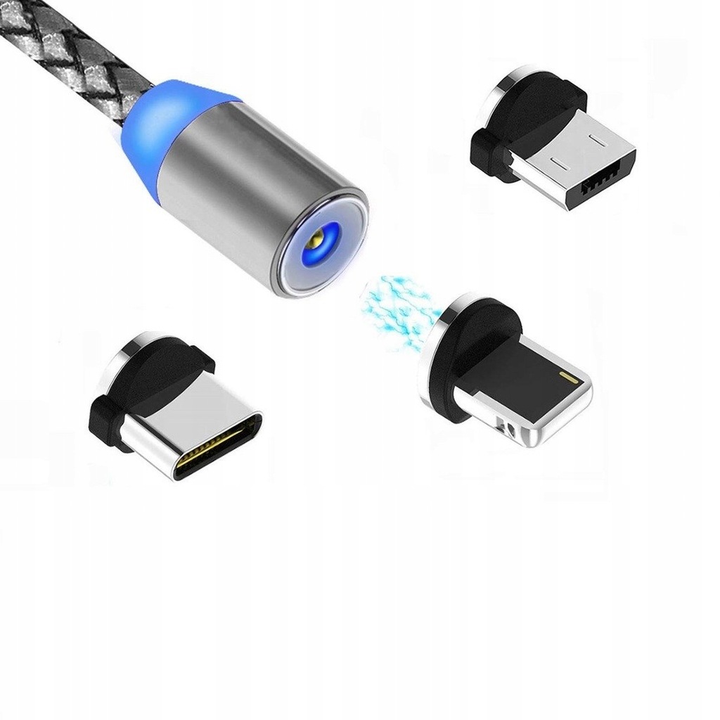 Купить МАГНИТНЫЙ КАБЕЛЬ 3в1 1м ДЛЯ IPHONE TYPE-C MICRO USB: отзывы, фото, характеристики в интерне-магазине Aredi.ru