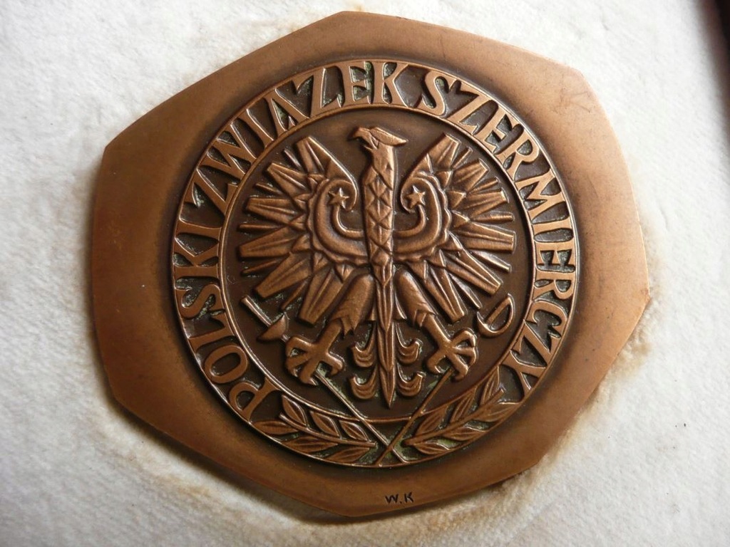 Polski Związek Szermirczy medal sygn Kowalik