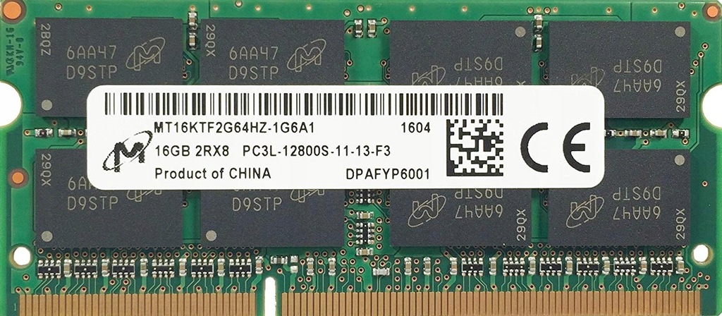 Kit 16 Go RAM DDR3 SODIMM 1600 MHz Pour PC Portable – 2 Barrettes De 8 Go, Faible Consommation 1,35 V