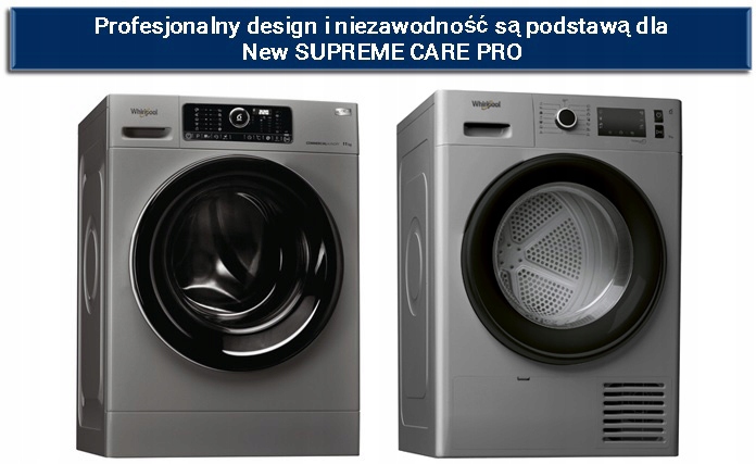 KOMPLET PRALKA SUSZARKA PRZEMYSŁOWA WHIRLPOOL 9KG
