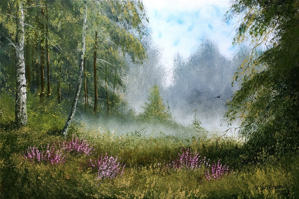 M.Szczepaniak `Na skraju lasu` 60x40 cm