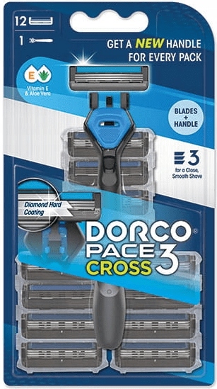 Dorco Pace 3 Cross Maszynka do golenia + wkłady