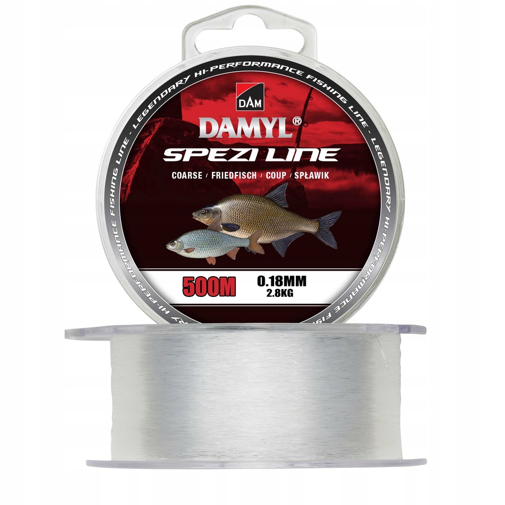 Fil De Pêche Monofilament D.A.M Spezi Line 0.30mm Ou 0.35mm - 400m/350m, Couleur Gris Clair - Pour Spinning, Pêche Au Carnassier
