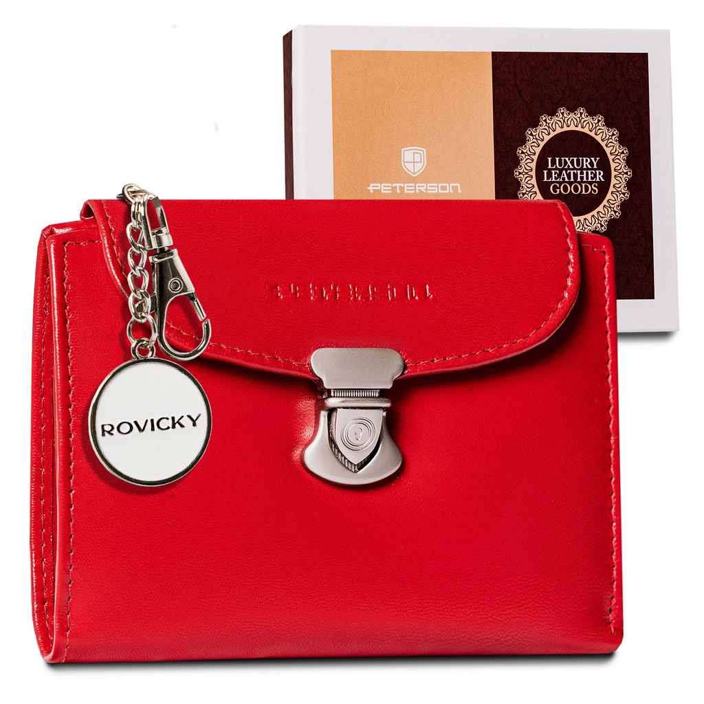 PETERSON markowy portfel damski skóra naturalna