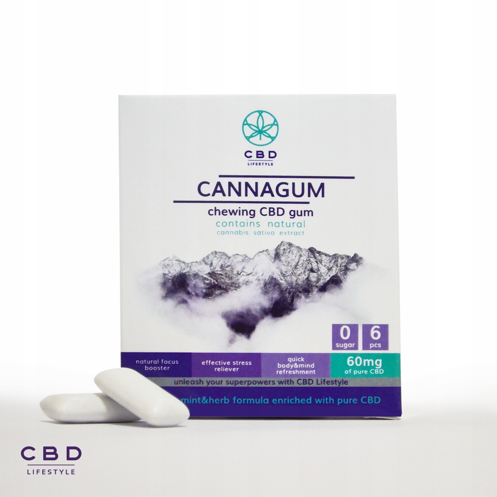 CBD LIFESTYLE GUMA DO ŻUCIA CANNAGUM 60mg CBD