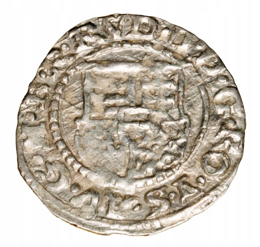 Denar 1604 Rudolf II Habsburg Węgry Kremnica