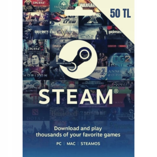 STEAM 50 TL - Karta podarunkowa, Lira Turecka TRY