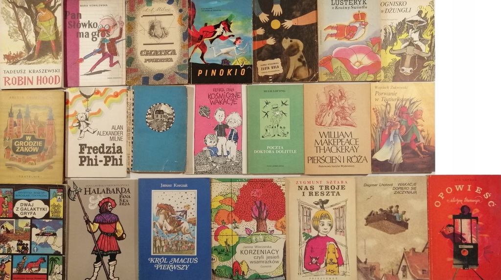 21x stare książki młodzieżowe klasyka ilustracje