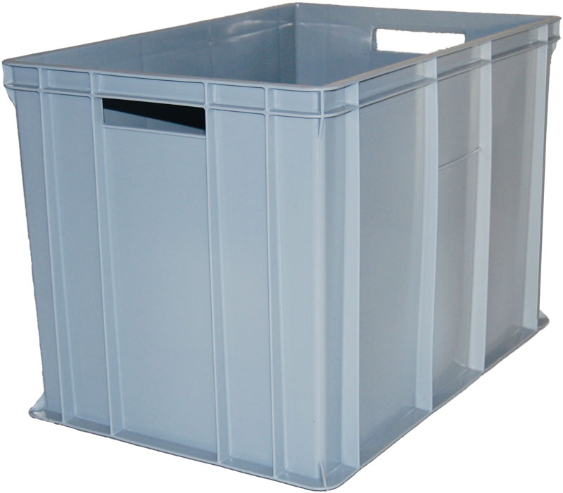 POJEMNIK PLASTIKOWY 600x400x410 SZARY