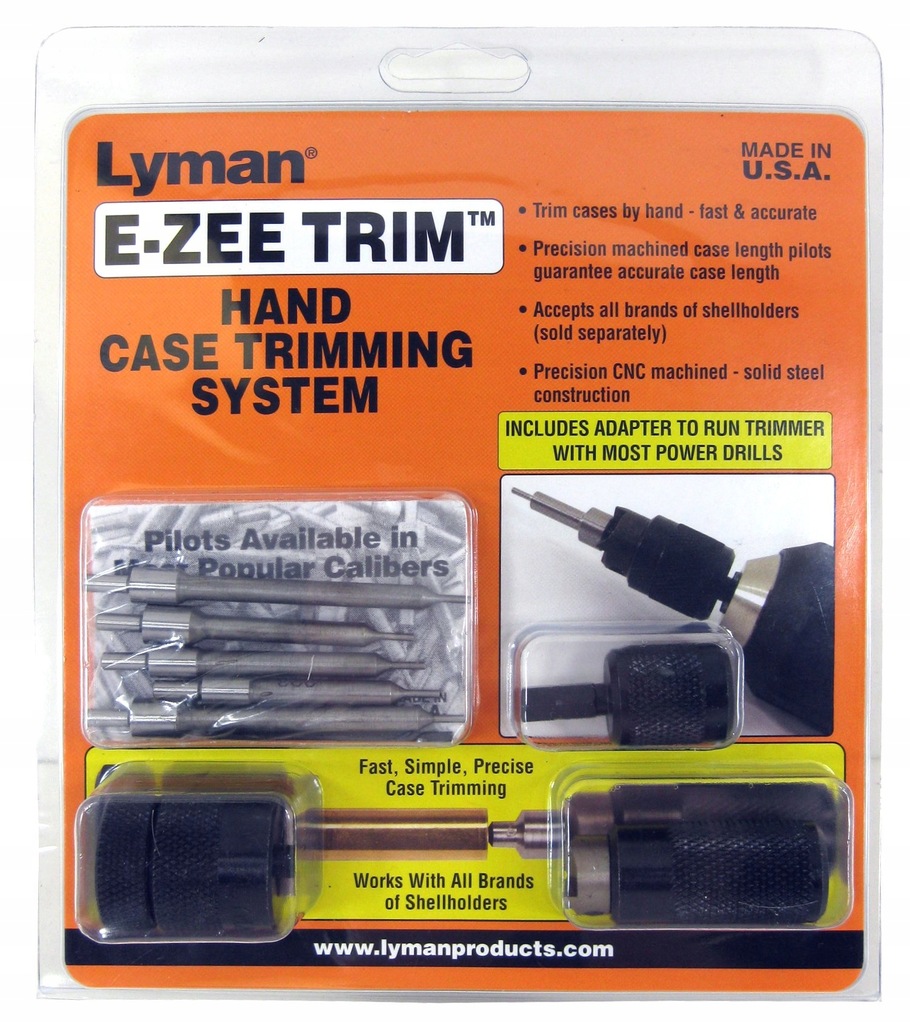 Zestaw do skracania łusek Lyman E-ZEE Trim