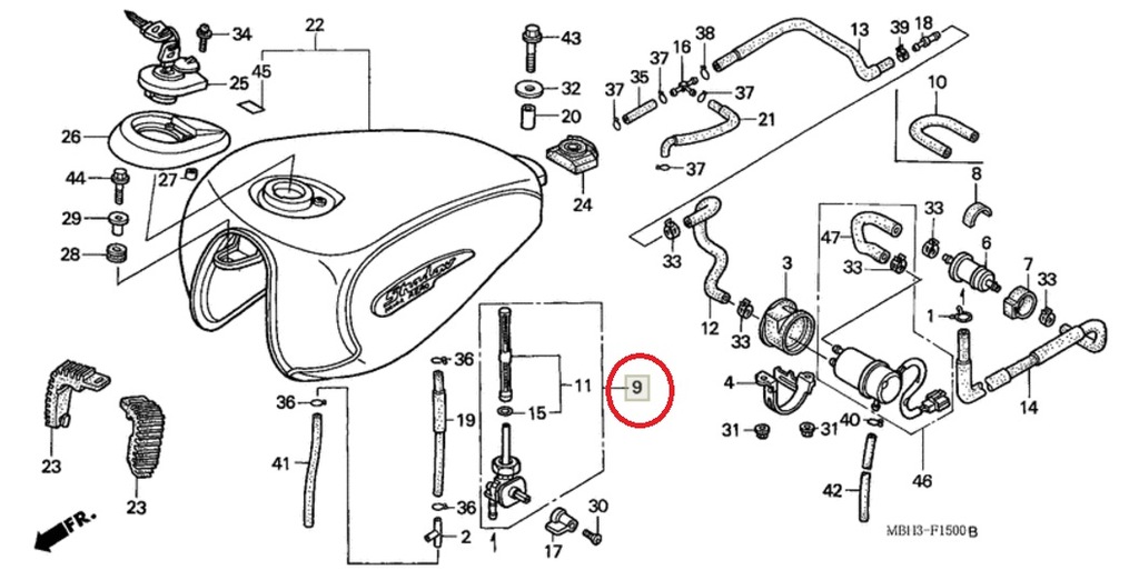 Kranik Paliwa Honda Vt 1100 Shadow Oem - 7495893141 - Oficjalne Archiwum Allegro