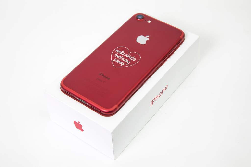 iPhone 7 128GB (PRODUCT)RED z serduszkiem WOŚP