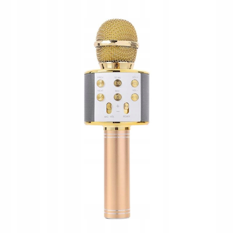 ND32_Q17B2 Q17B2 MIKROFON KARAOKE GOLD SIMPLE