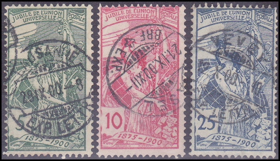 SZWAJCARIA - seria kasowana z 1900 r. Z 9401.