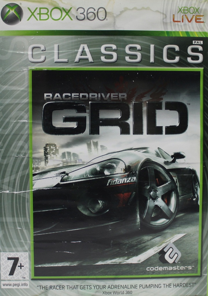 RACE DRIVER GRID XBOX 360