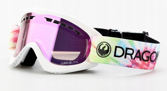 Okazja!Gogle Dragon DXS(tie dye/lumalens pink ion)