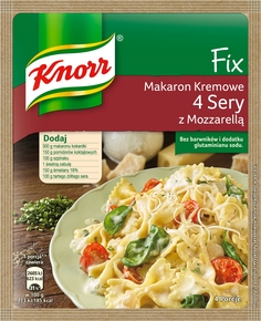 KNORR FIX MAKARON KREMOWE 4 SERY Z MOZARELLĄ 45G