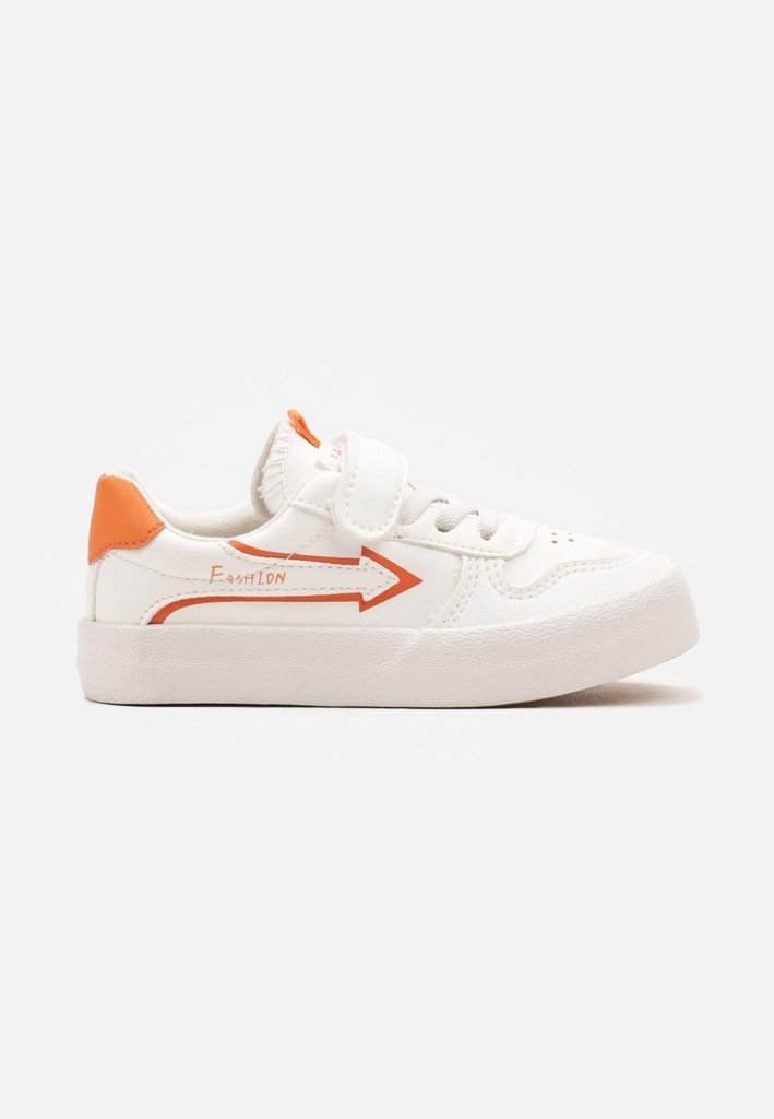 Born2Be Biało-Pomarańczowe Buty Sportowe