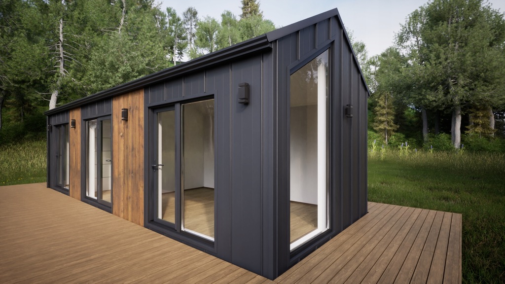 Dom mobilny gotowy całoroczny Mercury45m2 ogrzewanie pod klucz raty leasing