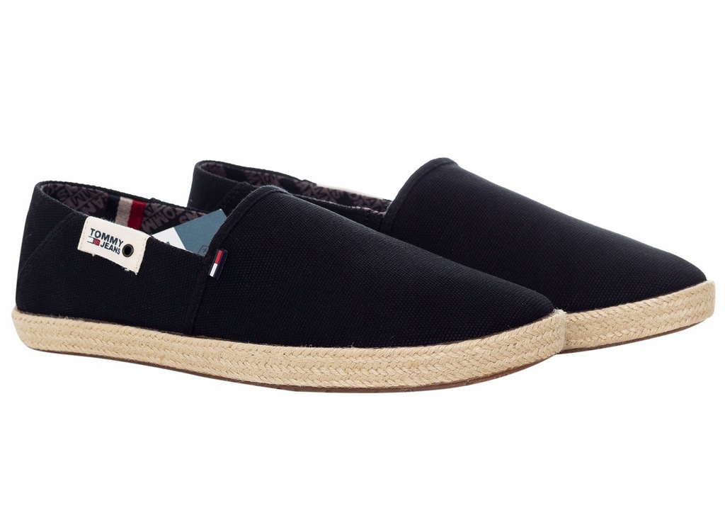 TOMMY HILFIGER ESPADRYLE SUMMER SHOE BLACK R: 43