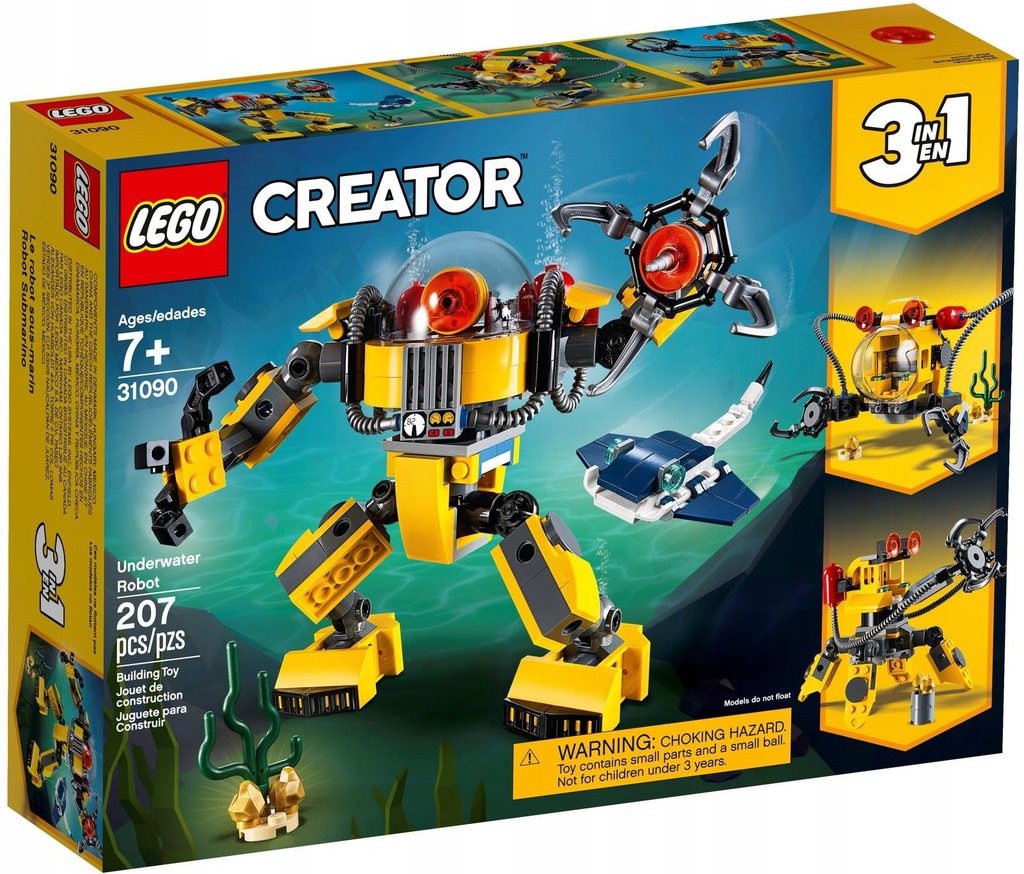 Klocki LEGO Creator 3w1 31090 - Podwodny robot