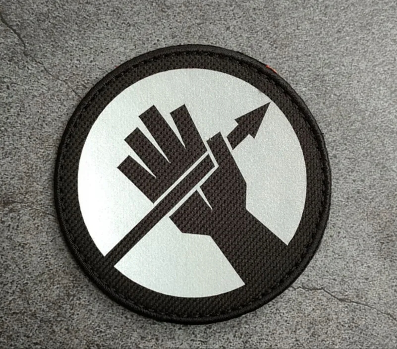 SCP Foundation Mobile Task Force Logo Reflective Patches MTF Nine-Tailed Fo