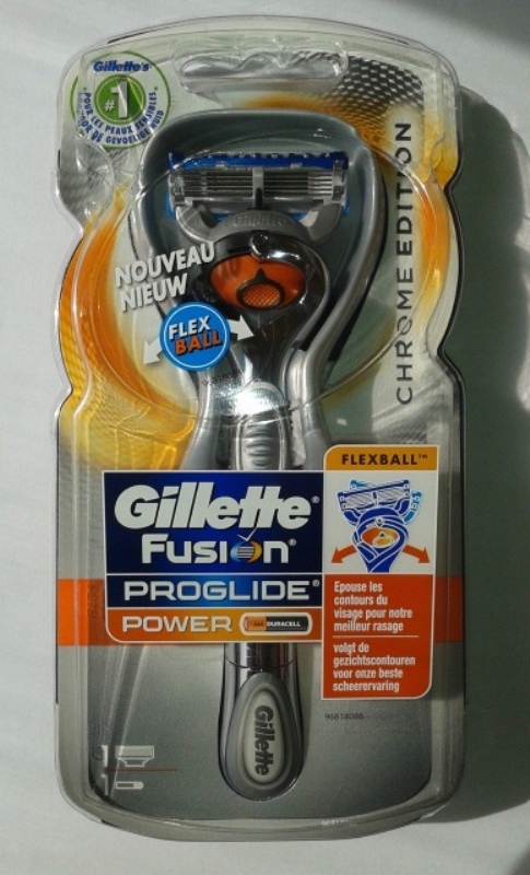 GILLETTE FUSION PROGLIDE POWER CHROME EDITION