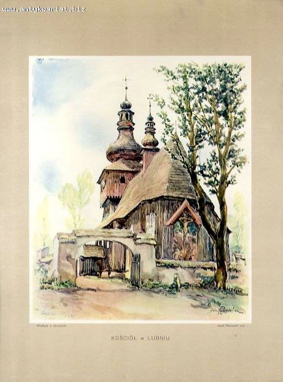 światłodruk 1937 Józef Pieniążek, Lubień. Kościół